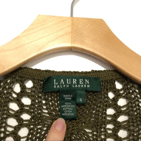 Ralph Lauren Olive Green Knit Sweater - Picture 3 of 4